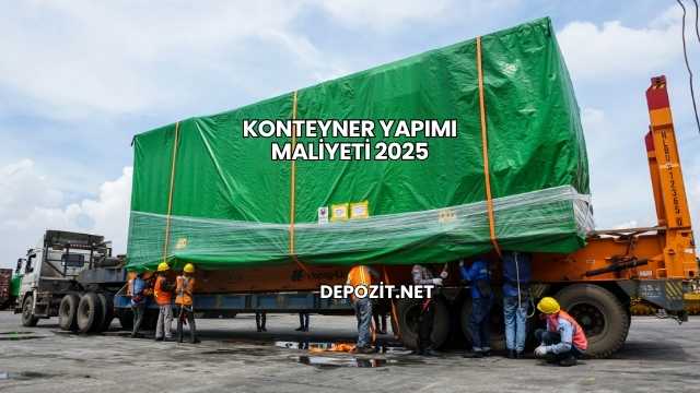Konteyner Yapımı Maliyeti 2025