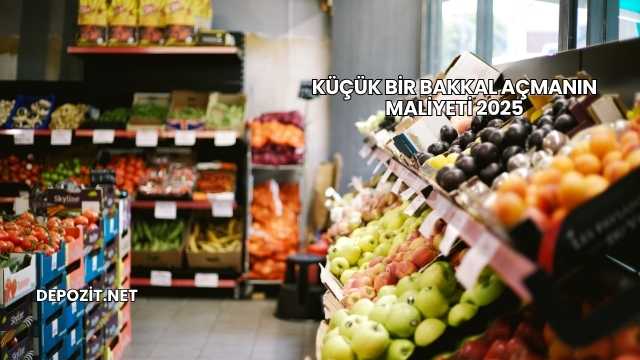 Küçük Bir Bakkal Açmanın Maliyeti 2025