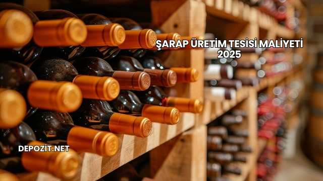 Şarap Üretim Tesisi Maliyeti 2025