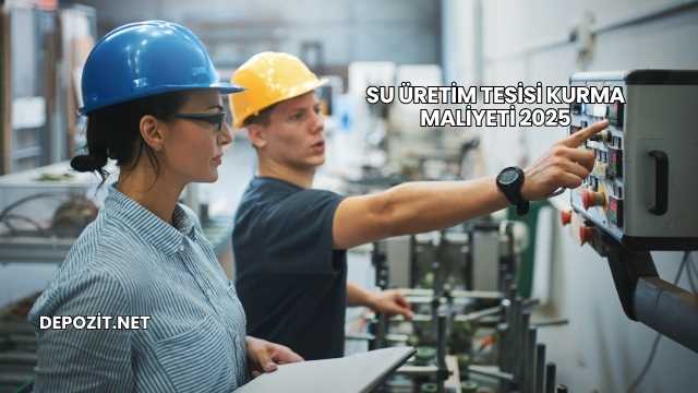 Su Üretim Tesisi Kurma Maliyeti 2025