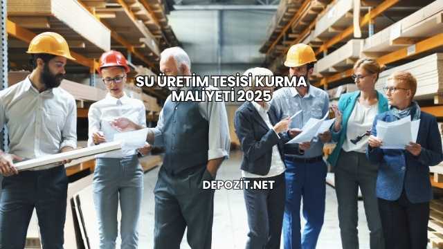 Su Üretim Tesisi Kurma Maliyeti 2025