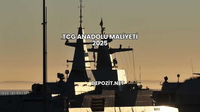 TCG Anadolu Maliyeti 2025