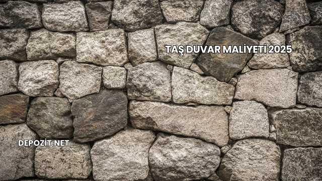 Taş Duvar Maliyeti 2025