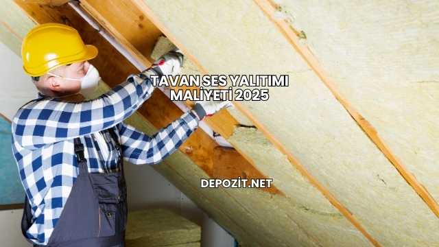 Tavan Ses Yalıtımı Maliyeti 2025