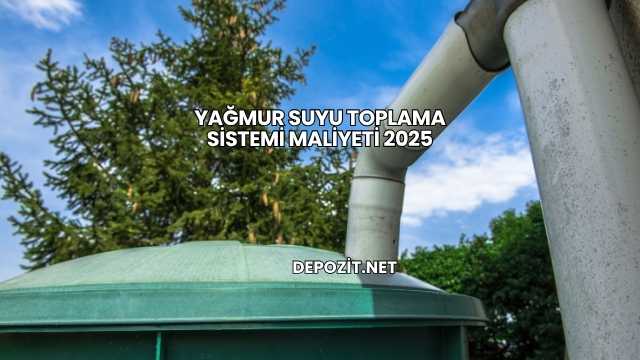Yağmur Suyu Toplama Sistemi Maliyeti 2025