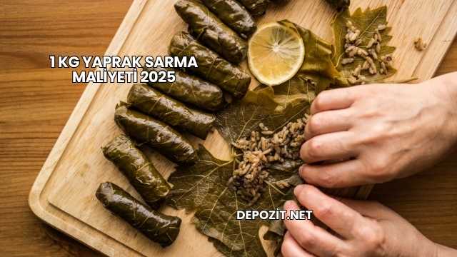 1 Kg Yaprak Sarma Maliyeti 2025