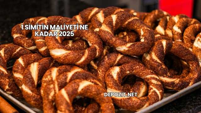 1 Simitin Maliyeti Ne Kadar 2025