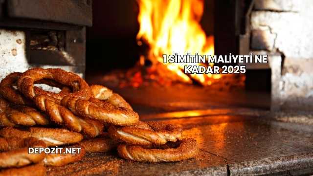 1 Simitin Maliyeti Ne Kadar 2025