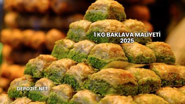 1 kg Baklava Maliyeti 2025