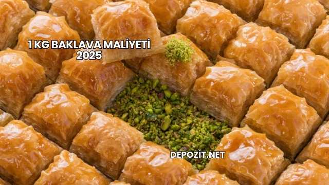 1 kg Baklava Maliyeti 2025