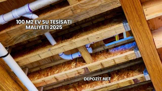 100 m2 Ev Su Tesisatı Maliyeti 2025
