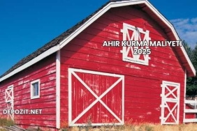 Ahır Kurma Maliyeti 2025