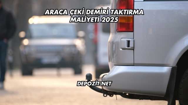 Araca Çeki Demiri Taktırma Maliyeti 2025