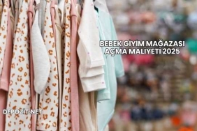 Bebek Giyim Mağazası Açma Maliyeti 2025