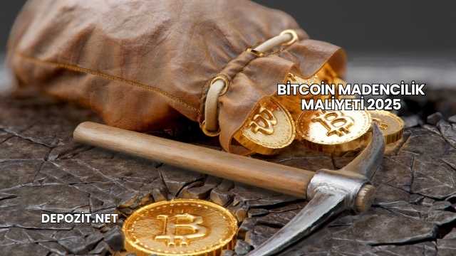 Bitcoin Madencilik Maliyeti 2025