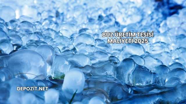 Buz Üretim Tesisi Maliyeti 2025