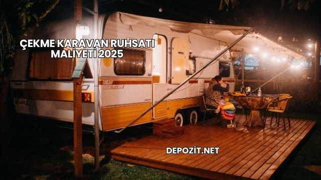 Çekme Karavan Ruhsatı Maliyeti 2025