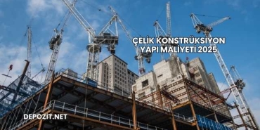 Çelik Konstrüksiyon Yapı Maliyeti 2025
