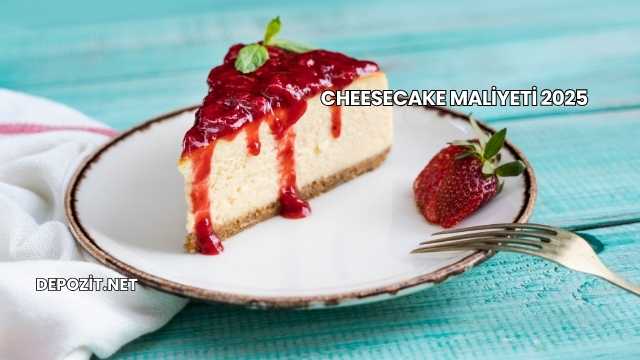 Cheesecake Maliyeti 2025