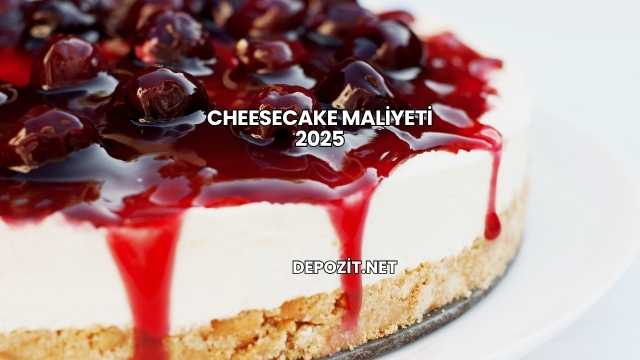 Cheesecake Maliyeti 2025