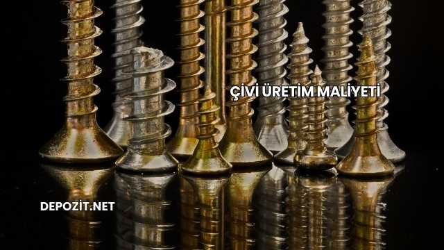 Çivi Üretim Maliyeti