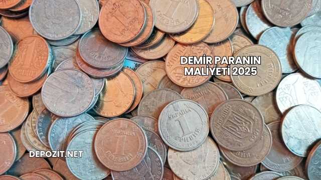 Demir Paranın Maliyeti 2025