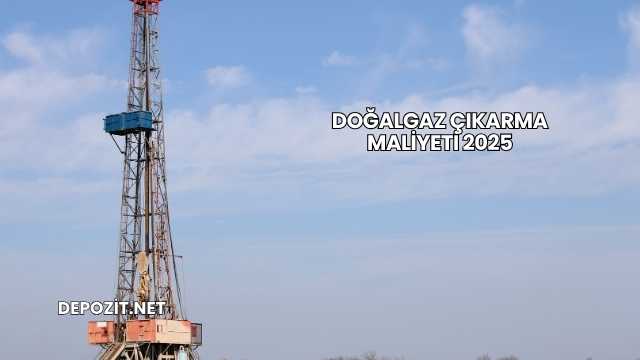 Doğalgaz Çıkarma Maliyeti 2025