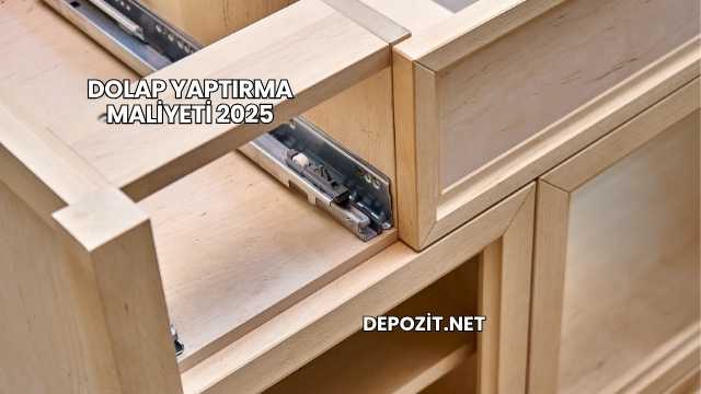 Dolap Yaptırma Maliyeti 2025