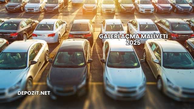 Galeri Açma Maliyeti 2025