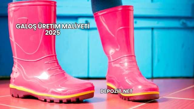 Galoş Üretim Maliyeti 2025