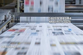 Gazete Basma Maliyeti 2025