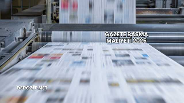 Gazete Basma Maliyeti 2025