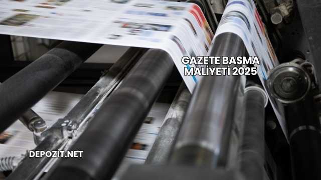 Gazete Basma Maliyeti 2025