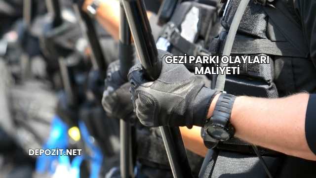 Gezi Parkı Olayları Maliyeti