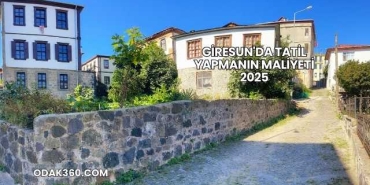 Giresun'da Tatil Yapmanın Maliyeti 2025