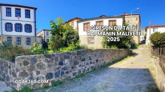 Giresun'da Tatil Yapmanın Maliyeti 2025