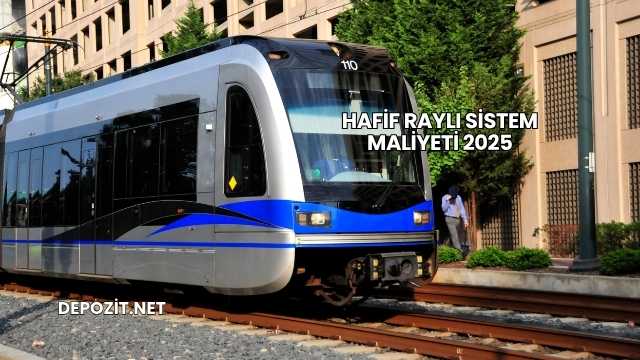 Hafif Raylı Sistem Maliyeti 2025
