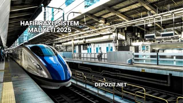 Hafif Raylı Sistem Maliyeti 2025