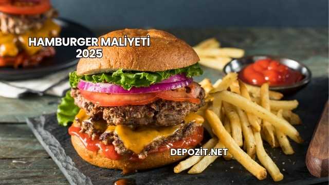 Hamburger Maliyeti 2025