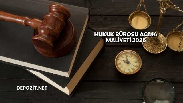 Hukuk Bürosu Açma Maliyeti 2025