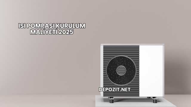 Isı Pompası Kurulum Maliyeti 2025