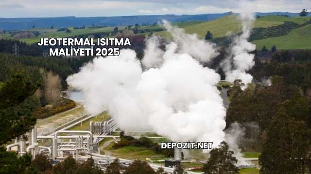 Jeotermal Isıtma Maliyeti 2025