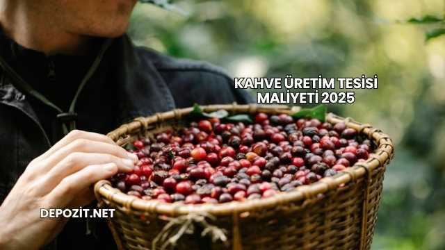 Kahve Üretim Tesisi Maliyeti 2025