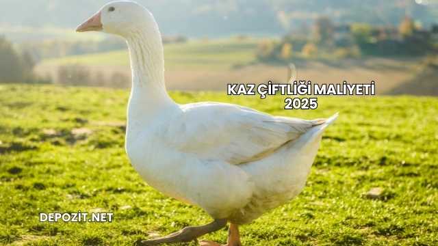 Kaz Çiftliği Maliyeti 2025