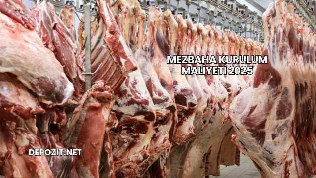 Mezbaha Kurulum Maliyeti 2025