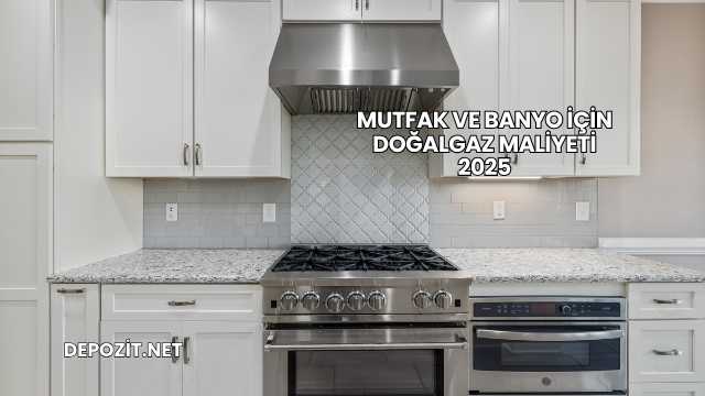 Mutfak ve Banyo İçin Doğalgaz Maliyeti 2025