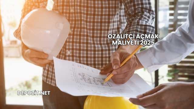 Ozalitçi Açmak Maliyeti 2025