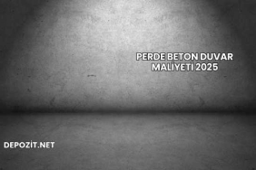 Perde Beton Duvar Maliyeti 2025