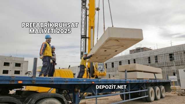 Prefabrik Ruhsat Maliyeti 2025