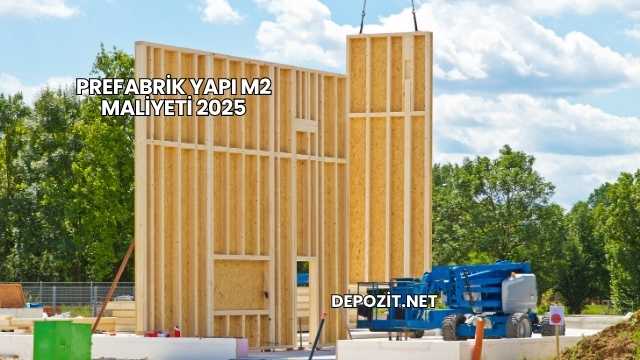 Prefabrik Yapı m2 Maliyeti 2025